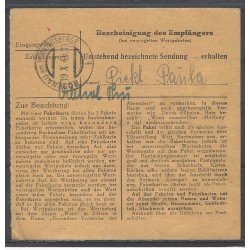 Paketkarte Emmerich nach Gleiß, Post Rosenau a. Sonntagsberg