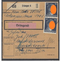 Paketkarte Erlangen nach Brest-Litowsk, Reserve Lazarett
