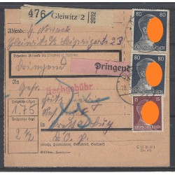 Paketkarte Gleiwitz nach Brest am Bug, Res. Lazarett