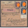 Paketkarte Gotha nach St. Leonhard a. Forst, Freifrau v. Gagern