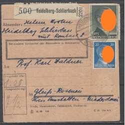 Paketkarte Heidelberg-Schlierbach nach Gleiß-Rosenau