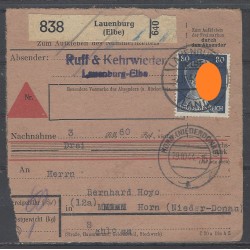 Paketkarte Lauenburg (Elbe) nach Horn, Schloss, ND