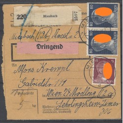 Paketkarte Miesbach nach Wien-Mödling