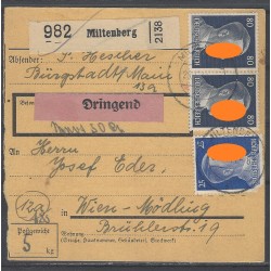 Paketkarte Miltenberg nach Wien-Mödling