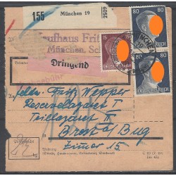 Paketkarte München 19 nach Brest am Bug Reservelazarett