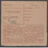 Paketkarte Tetschen-Bodenbach nach Mold, Post Horn, ND