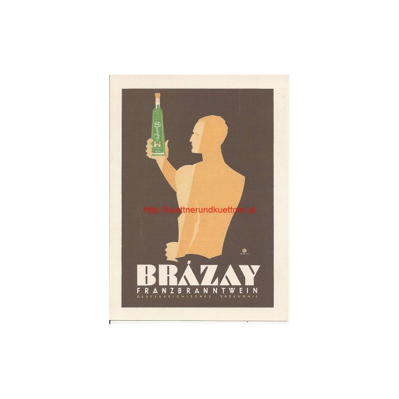 Werbung - BRAZAY Franzbranntwein - 1930 Werbung - BRAZAY Franzbranntwein - 1930