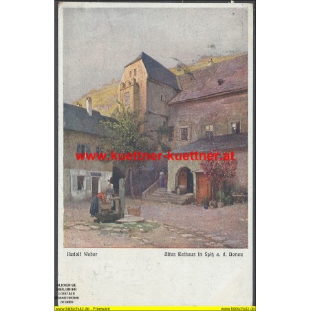 AK - Altes Rathaus in Spitz - pinx. Rudolf Weber