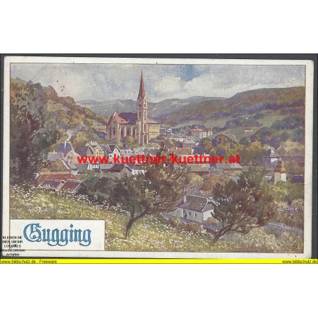 AK - Gugging mit der österr. Portiunkula Kirche