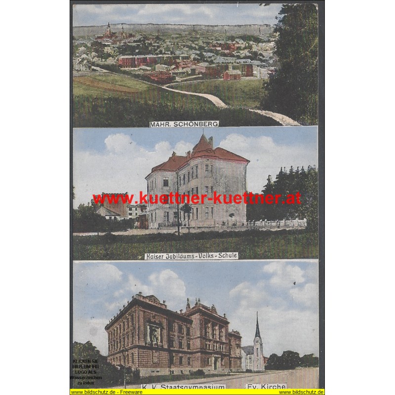 AK - Mähr. Schönberg - k.k. Gymnasium