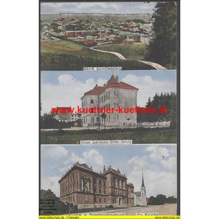 AK - Mähr. Schönberg - k.k. Gymnasium