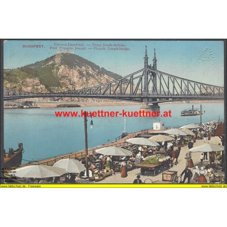 AK - Budapest - Franz Josefs-Brücke (Ungarn)