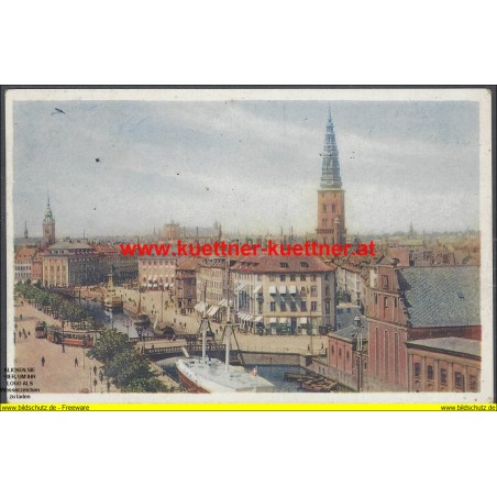 AK - Kopenhagen Blick vom Börsenturm