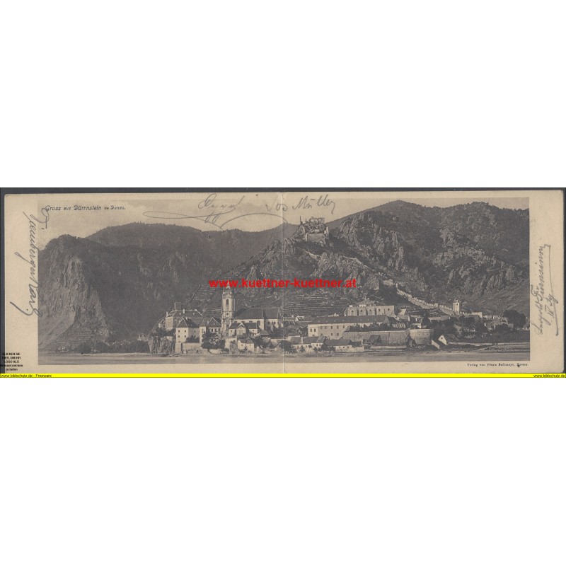 Panoramakarte Gruss aus Dürnstein Panoramakarte Gruss aus Dürnstein