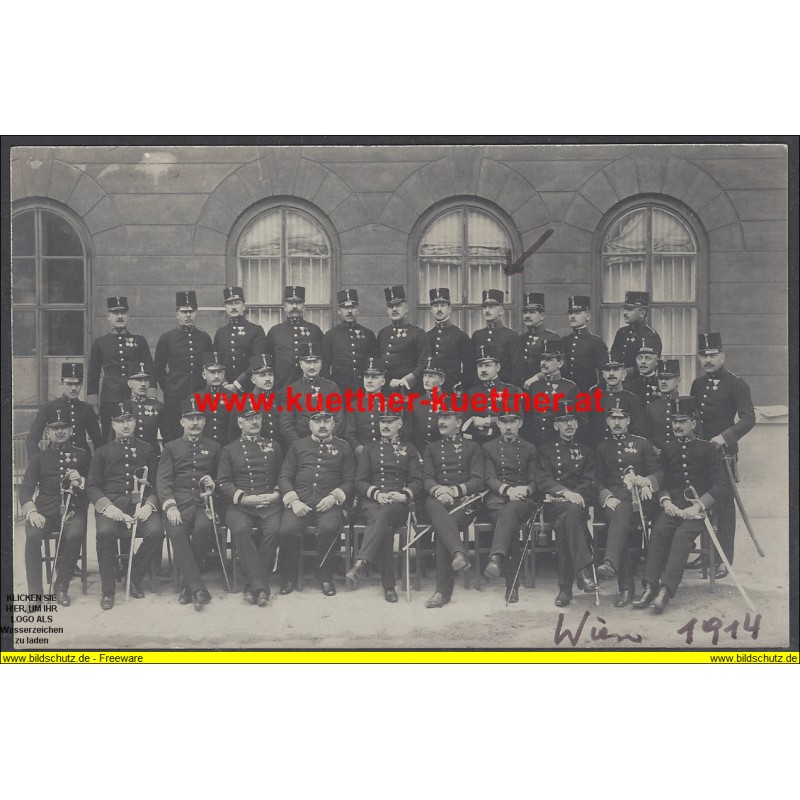 K.u.k. Oblt. Makk beim Trainoffiz. Fortbildungskurs Stifts-Kaserne, Wien 1914