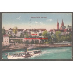 AK - Basel - Partie am Rhein