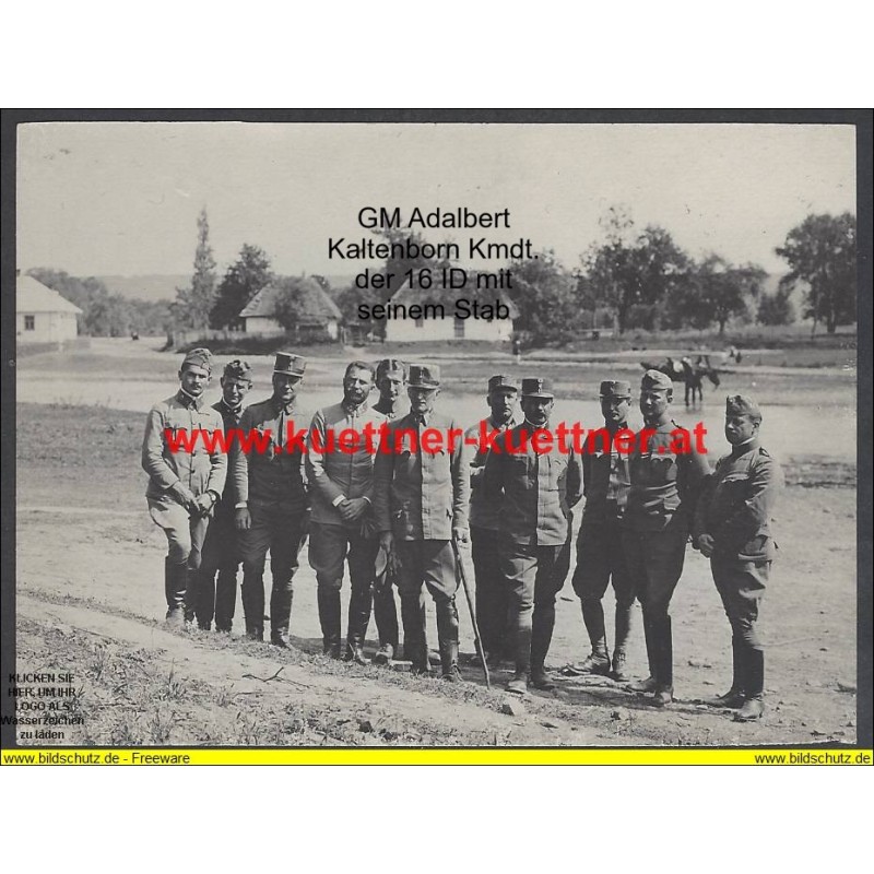 K.u.k. Foto - Stab 16. Div. u. Brig. Kmdt. in Podhorki Juni 17 K.u.k. Foto - Stab 16. Div. u. Brig. Kmdt. in Podhorki Juni 17