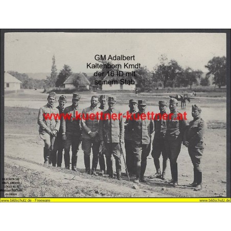 K.u.k. Foto - Stab 16. Div. u. Brig. Kmdt. in Podhorki Juni 17