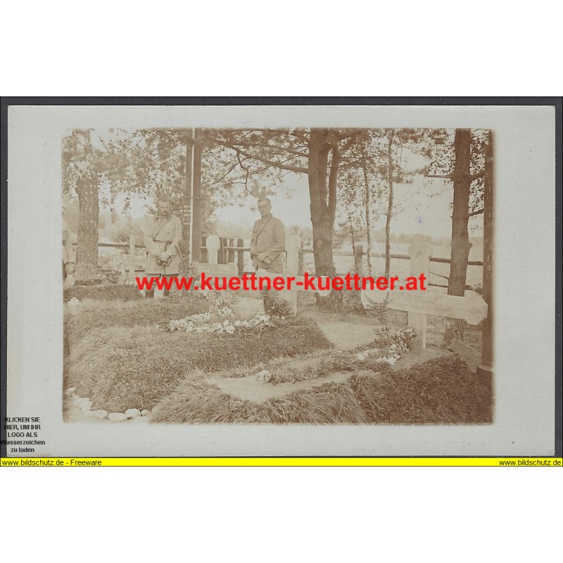 K.u.k. Foto - Gefallene Offiziere der 7. Kavallerie Schützen Div. 15.8.15