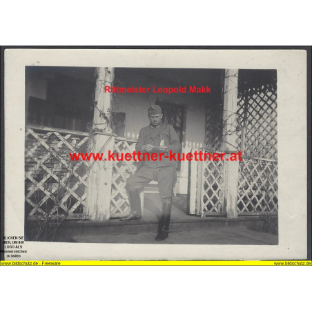 K.u.k. Foto - Rittmeister Makk, Kmdt. der 12. Train-Division