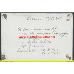 K.u.k. Foto - Offiziere der 12. Train-Div. in Woicin 1915