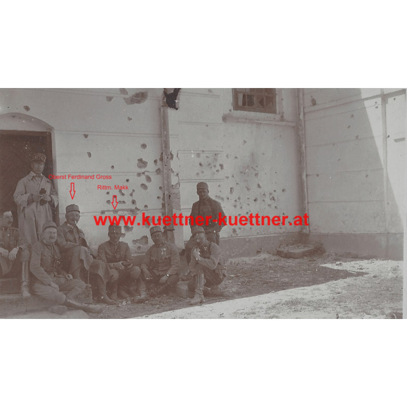 K.u.k. Foto - Offiziere der 12. Train-Div. in Woicin 1915