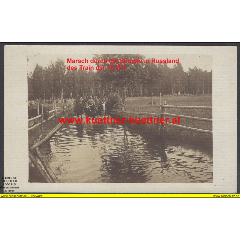 Marsch durch die Sümpfe in Russland (1916)