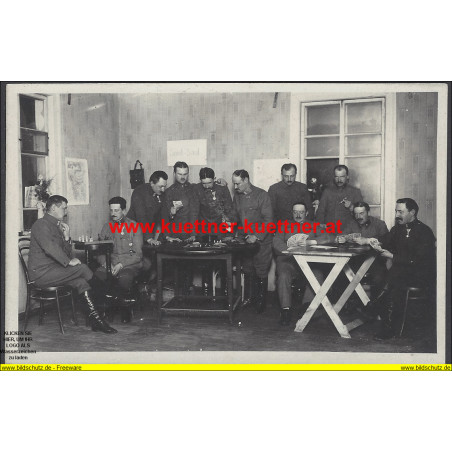 K.u.k. Foto - Im Spiel Saal bei der 16. Div. auf Gut Jarorzewo