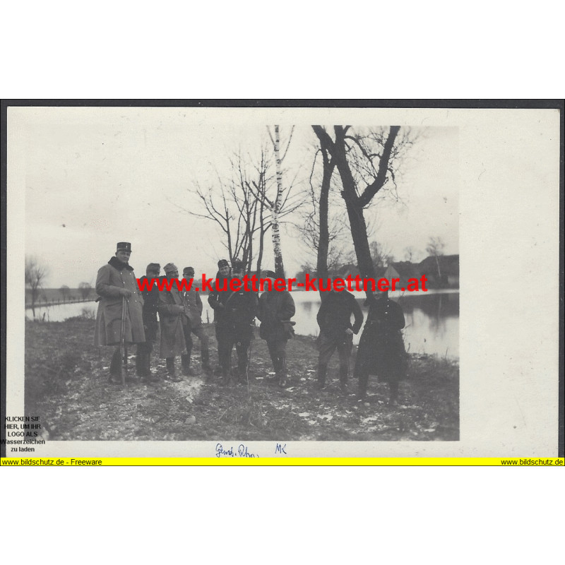 K.u.k. Foto - Rittm. Makk mit Offizieren vor Preßburg 1914 K.u.k. Foto - Rittm. Makk mit Offizieren vor Preßburg 1914