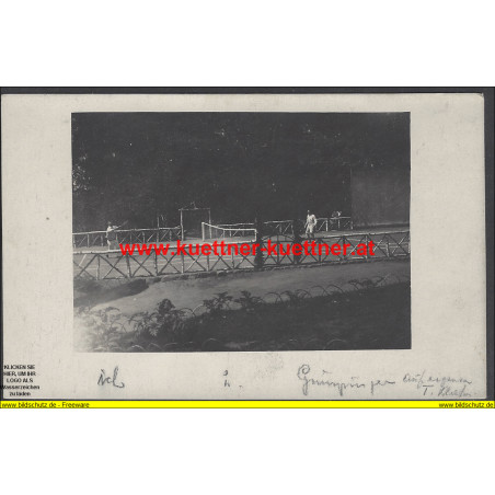 K.u.k. Foto - Rittm. Makk und Gumpinger auf Tennisplatz in Waksztewlany 1916
