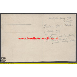 K.u.k. Foto - Deutscher Gast im Schlitten in Waksztewlany 1916