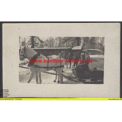 K.u.k. Foto - Deutscher Gast im Schlitten in Waksztewlany 1916