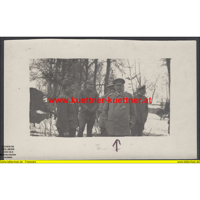 K.u.k. Foto - Deuscher Korps Kmdt. General König in Waksztewlany 1916 K.u.k. Foto - Deuscher Korps Kmdt. General König in Waksztewlany 1916