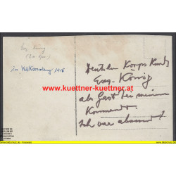 K.u.k. Foto - Deuscher Korps Kmdt. General König in Waksztewlany 1916