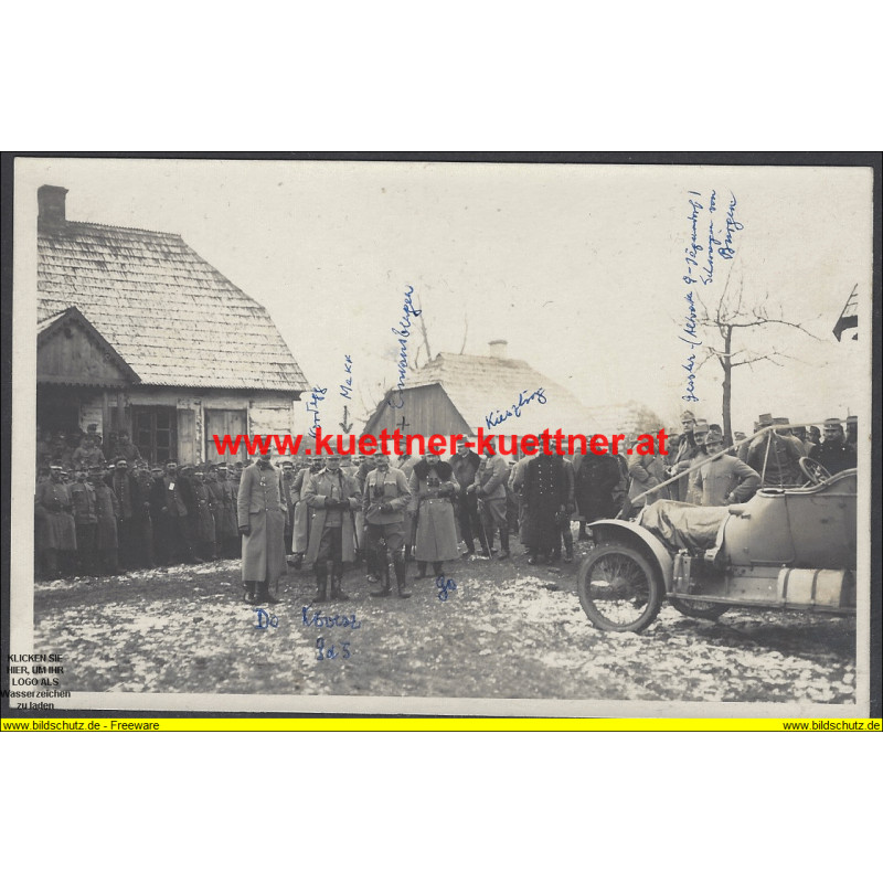 K.u.k. Foto - Inspizierung durch Korps. Komdt. Kövess (1915)