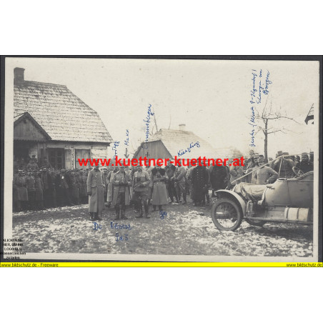 K.u.k. Foto - Inspizierung durch Korps. Komdt. Kövess (1915)