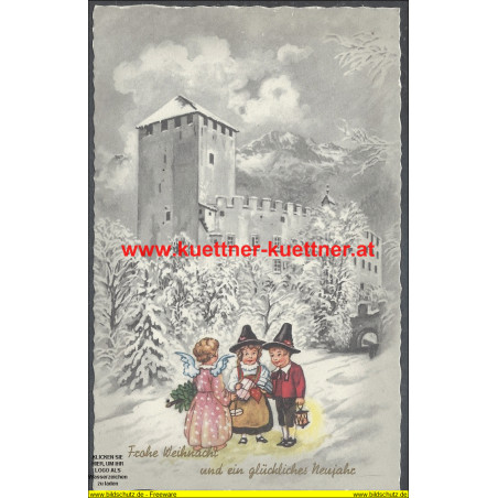 AK - Frohe Weihnacht Schloß Bruck (Tirol)