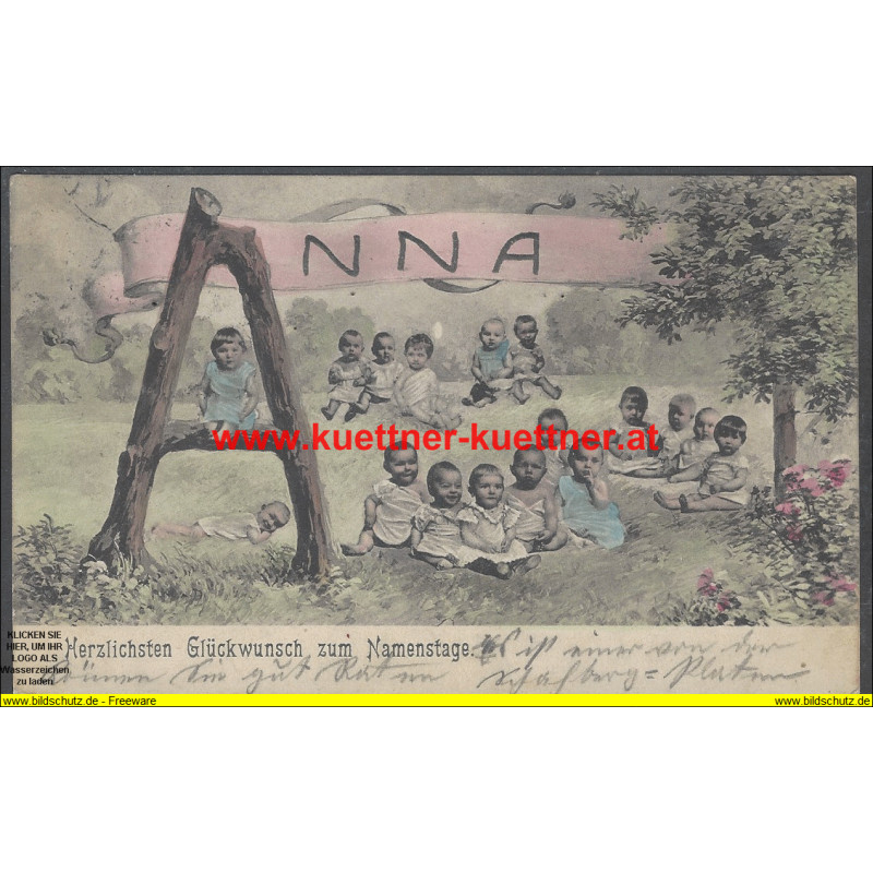 AK - Herzlichen Glückwunsch zum Namenstage Anna