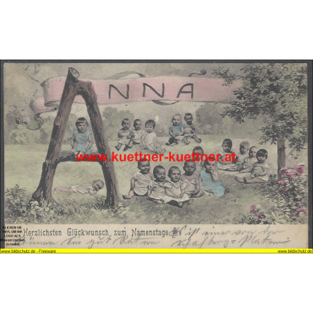 AK - Herzlichen Glückwunsch zum Namenstage Anna