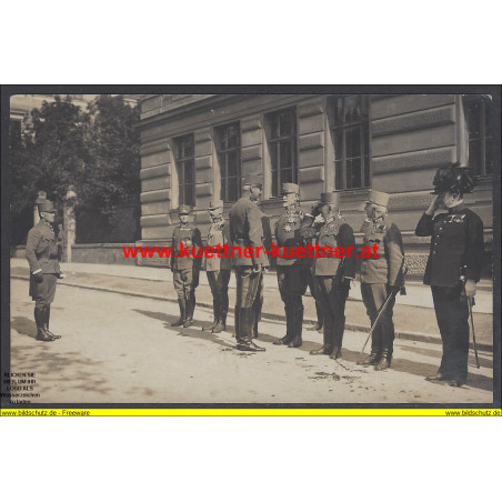 K.u.k. Foto - Inspizierung am Karst durch Erzherzog Eugen