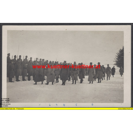 K.u.k. Foto - Inspizierung durch Prinz Heinrich von Preußen 1916