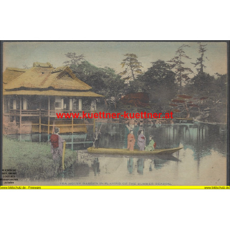 AK - Tea House Garden in Playing of the Summer Season