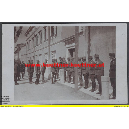 K.u.k. Foto - Kaiser Karl in Sesana nach der 10 Isonzoschlacht
