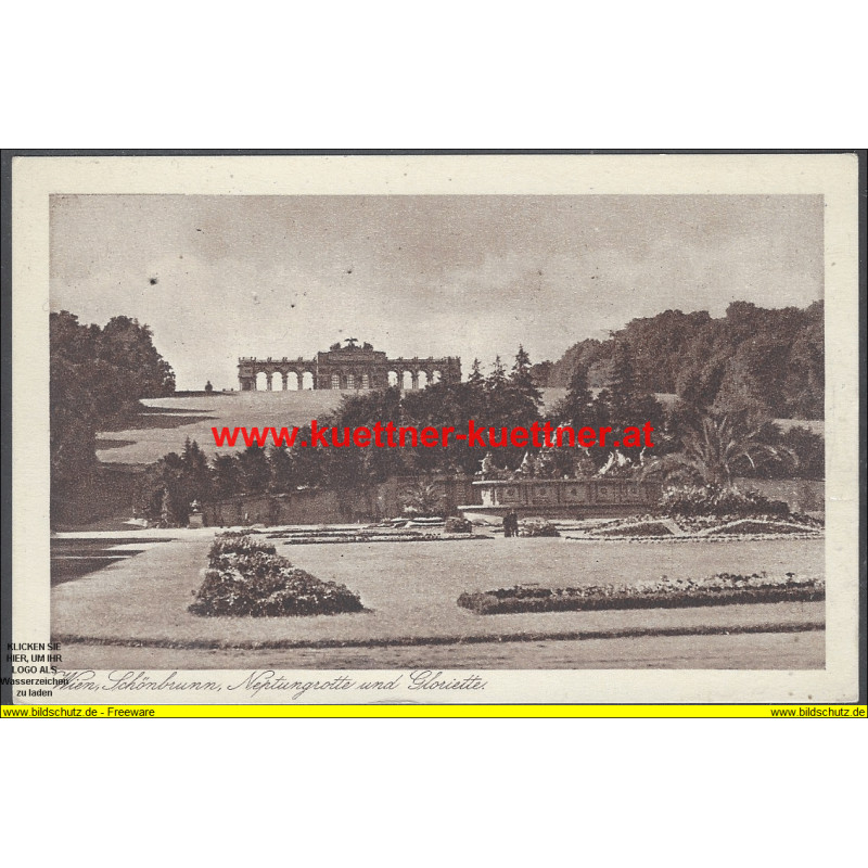 AK - Wien XIII., Schönbrunn, Neptungrotte und Gloriette