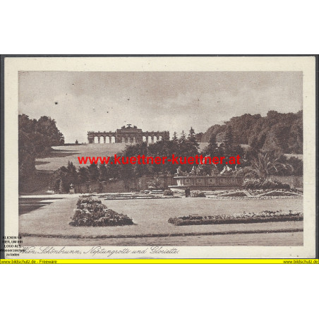 AK - Wien XIII., Schönbrunn, Neptungrotte und Gloriette