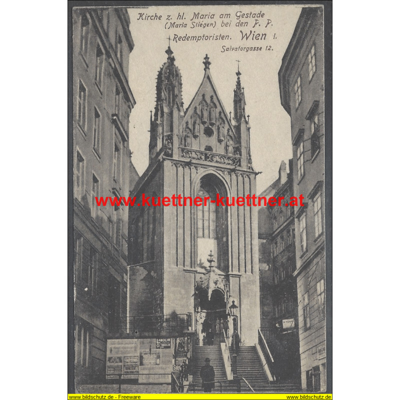 AK - Wien I., Kirche z. hl. Maria am Gestade