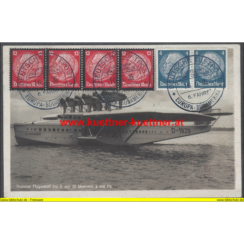 AK - Luftschiff Graf Zeppelin 6 Fahrt - Dornier Flugschiff