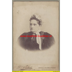 Alte Fotografie Dr. Szekely, Wien, Frau Mayer