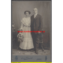 Alte Fotografie Photo Diessner, Wien, Brautpaar
