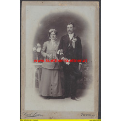 Alte Fotografie Photo Lux, Zwettl, Brautpaar